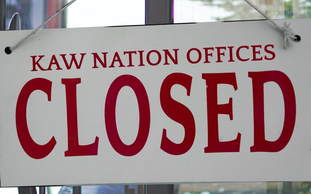 Kaw Nation Offices Closed January 1st 2024