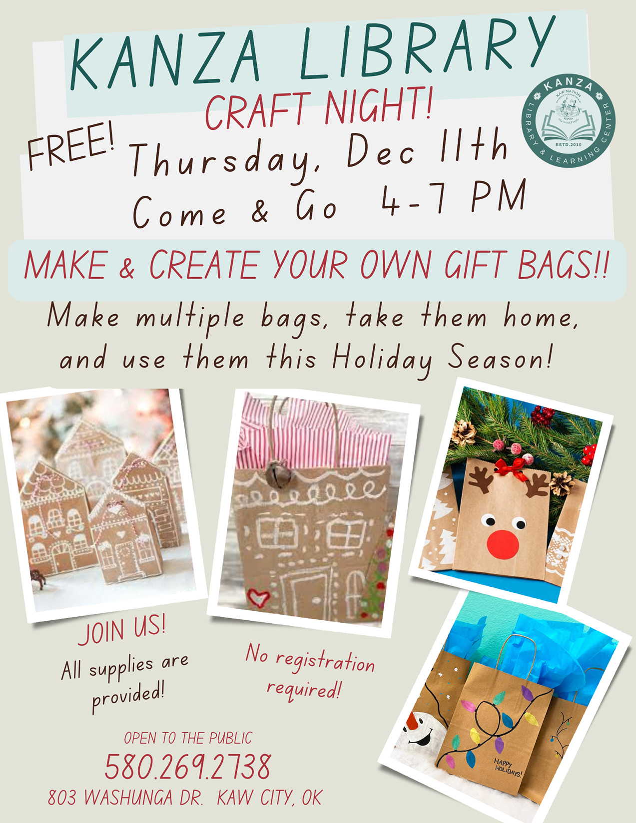 DEC Gift Bag Craft Flyer - 1