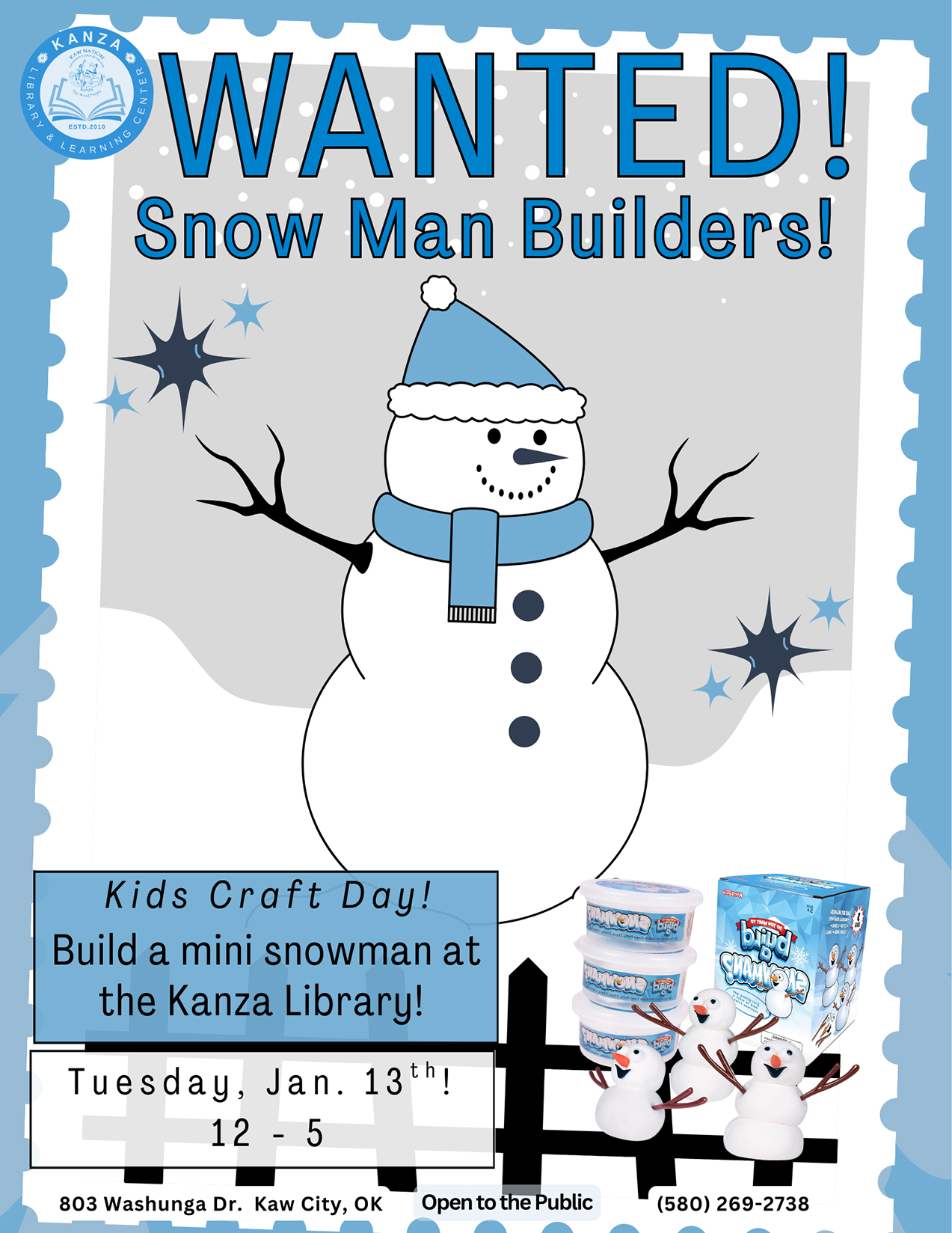 JAN Kids Craft Day Flyer - 1
