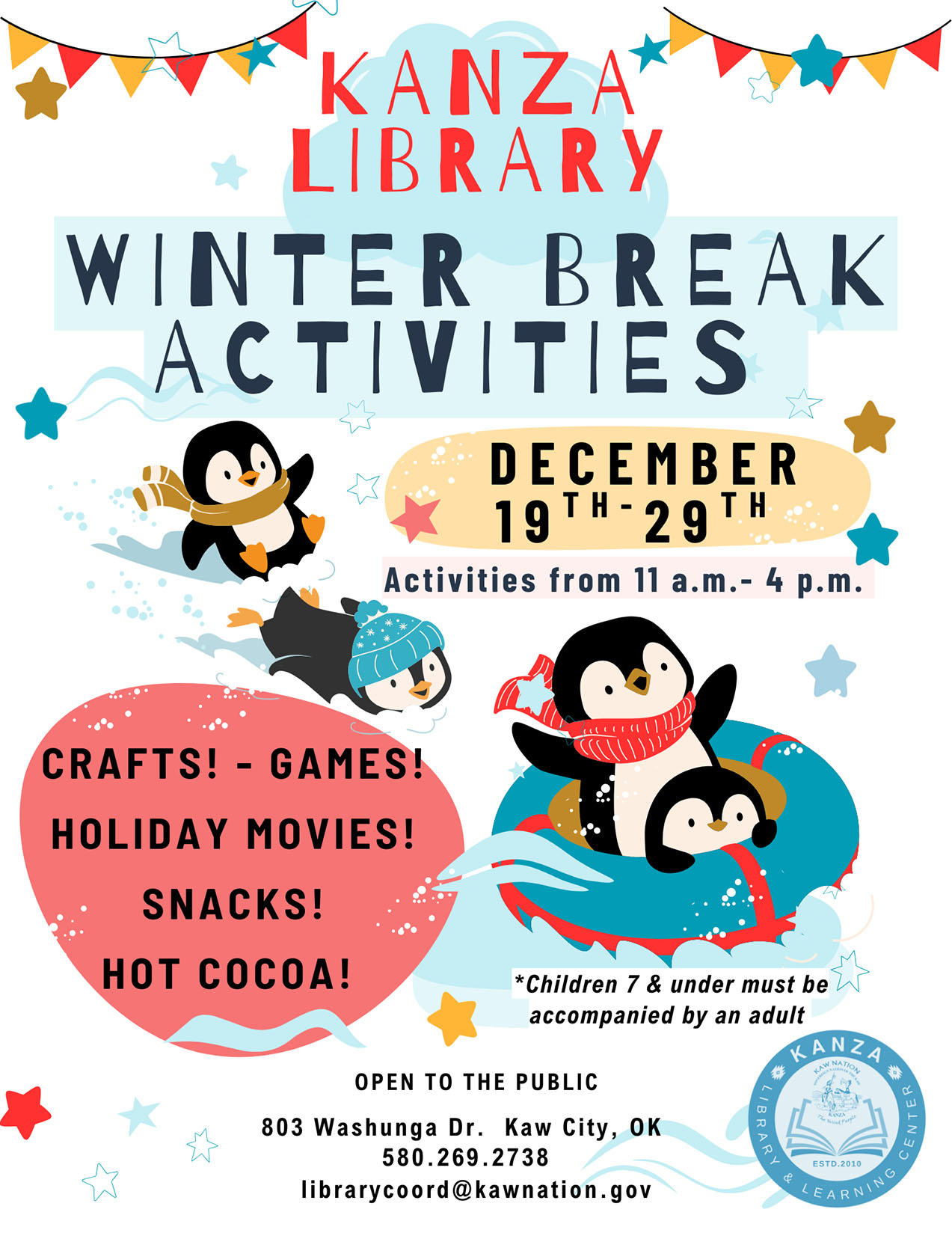 Winter Break Activities Flyer - 1